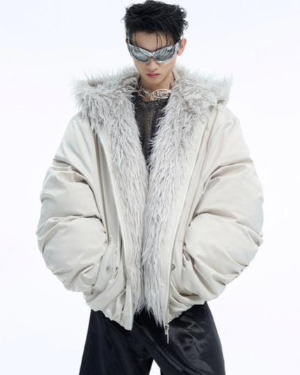 demure Fleece-lined Short Autumn , Waterproof Thickened Coat For Men