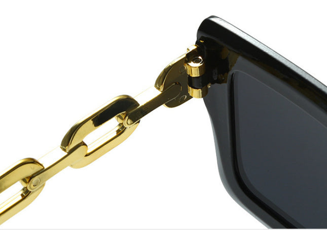 demure Square Chain Sunglasses for women
