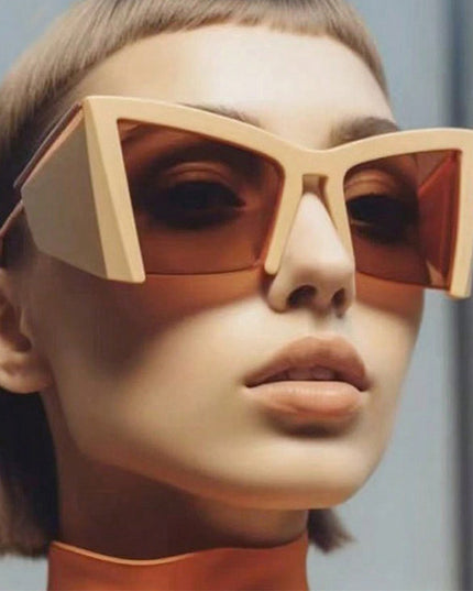 Demure Y2g Special-shaped Half-frame Niche Sunglasses