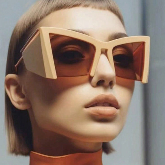 Demure Y2g Special-shaped Half-frame Niche Sunglasses