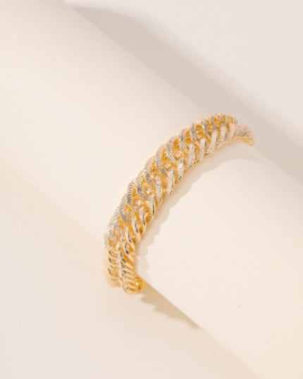 Demure Belldoir Elegant And High-end Middle Eastern Ramadan Style Metal Engraved Double Woven Dense Chain For Women's Popular