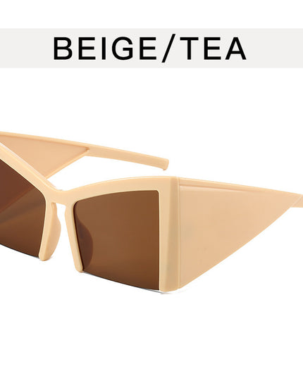 Demure Y2g Special-shaped Half-frame Niche Sunglasses