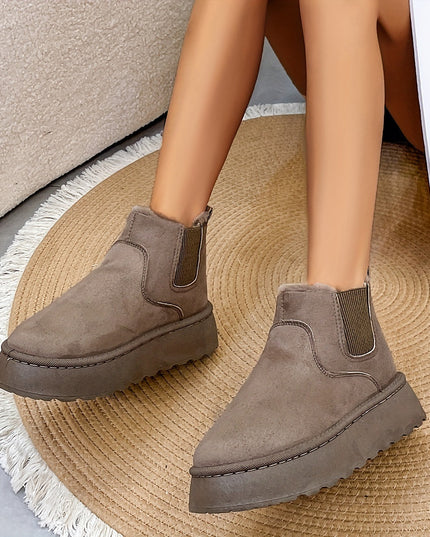 Demure savage Winter Snow Boots Fashion  Thick-soled Cotton